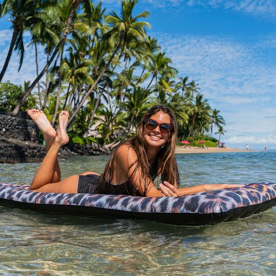 PoolCandy Leopard Print Deluxe Pool Raft